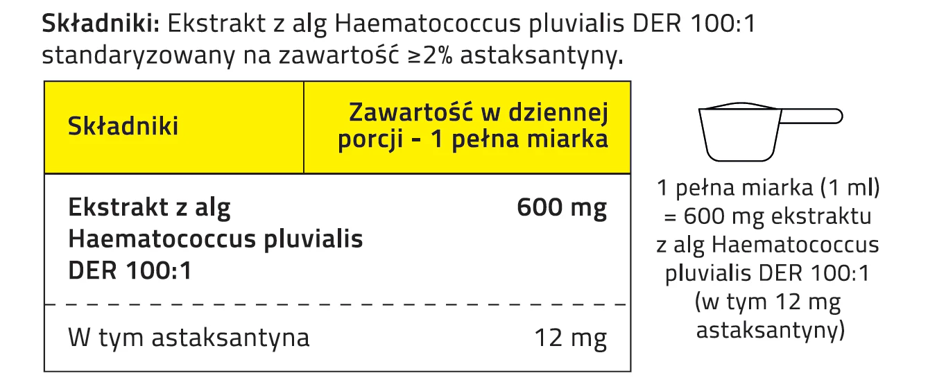 Astaksantyna 12 mg Proszek z alg 100% naturalna - 50 g - Image 3