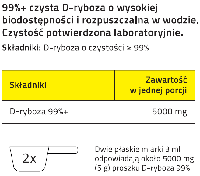 D-RYBOZA 99%+ PURE 200g Proszek Słodzik KETO - Image 3