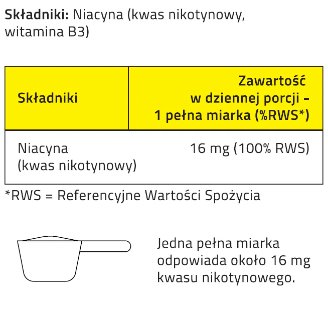 KWAS NIKOTYNOWY 100g FLUSH EFFECT Niacyna Witamina B3 Pure 99%+ - Image 3