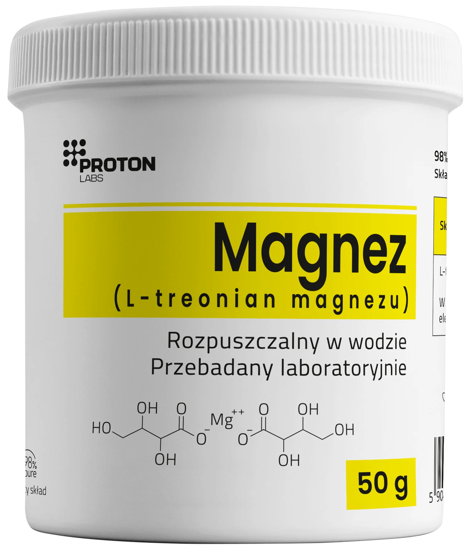 Magnez (L-treonian magnezu) PURE, 98% czysty proszek - Image 7