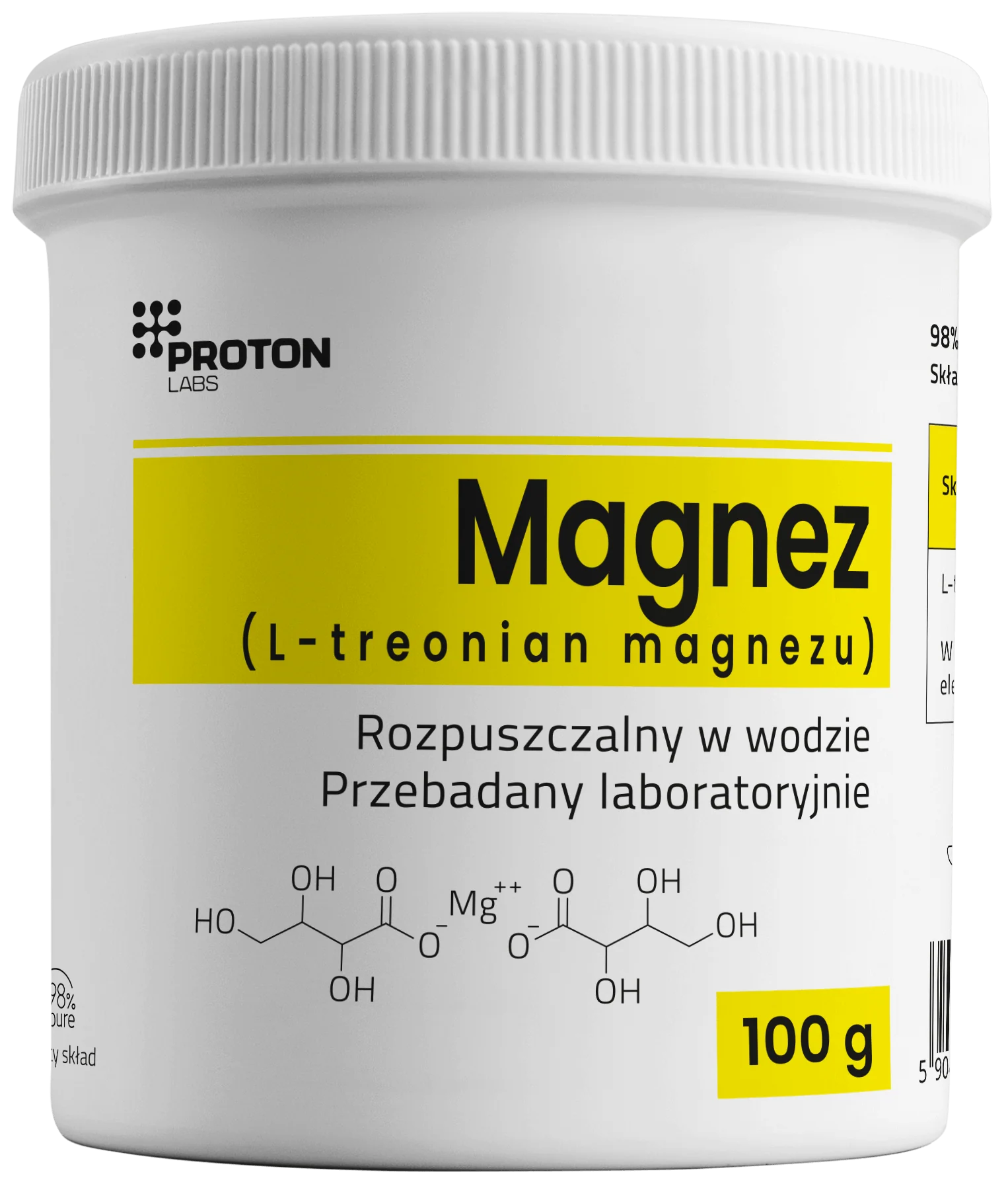 Magnez (L-treonian magnezu) PURE, 98% czysty proszek - Image 8