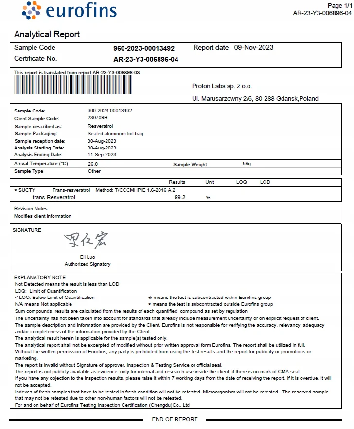 Resveratrol + NAD⁺ 500 mg - 60 kapsułek - Image 5