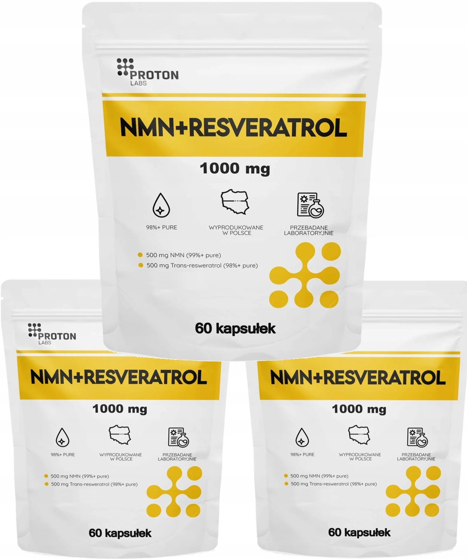 NMN 100% + Resveratrol 99% w kapsułkach 500+500 mg - Image 10